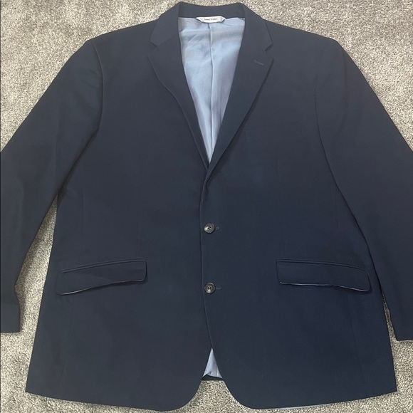 Samuel Windsor Navy Blue Blazer Sport Coat 46R